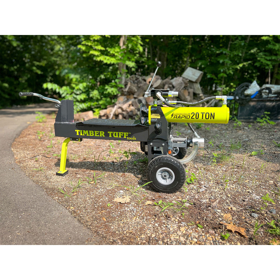 Timber Tuff Gas Powered 20 Ton Log Splitter, Machine for Cutting Firewood, 7 HP