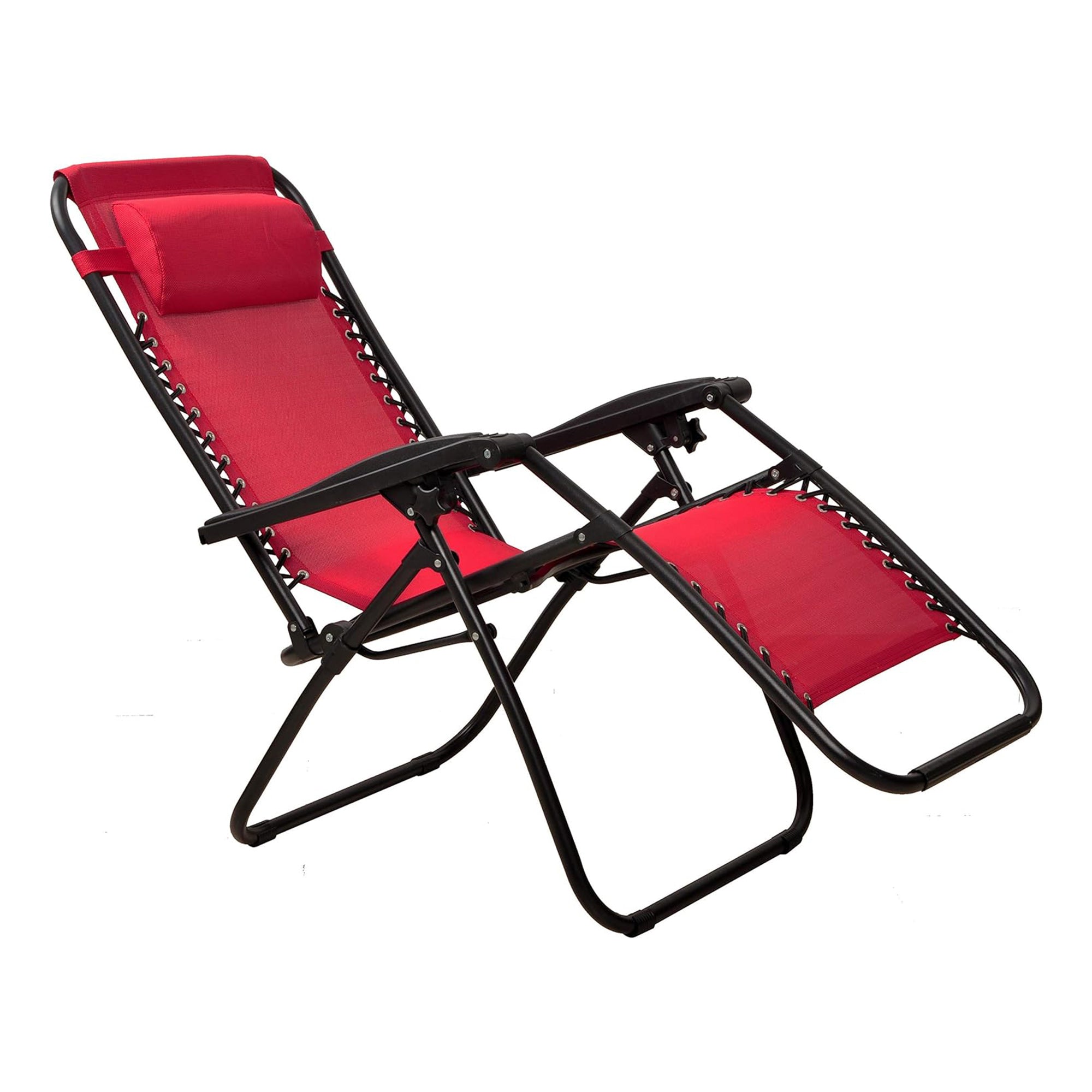 Elevon Adjustable Zero Gravity Recliner Lounge Chair, Burgundy (Open Box) - VMInnovations
