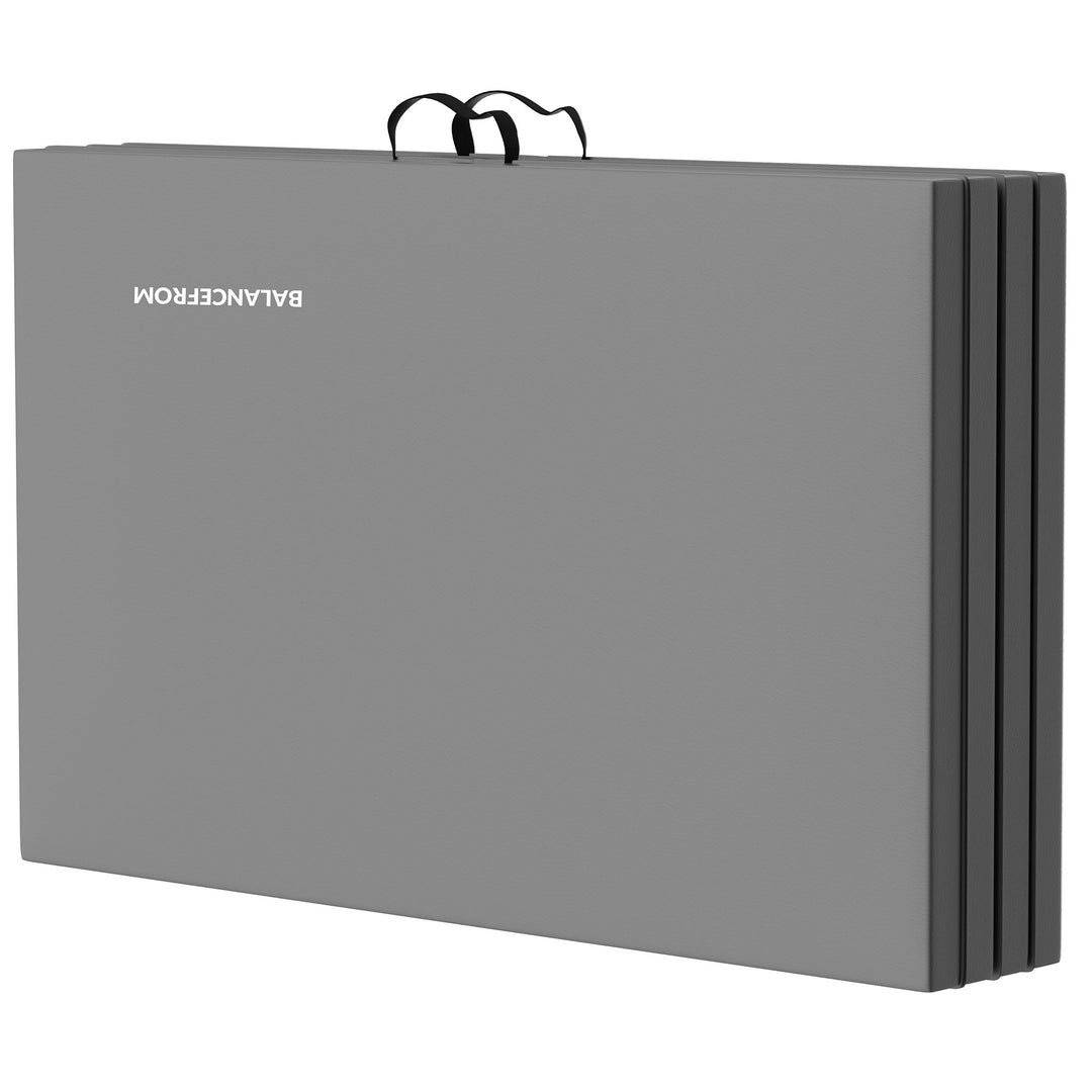 BalanceFrom GoGym 120"x48" All Purpose Folding Gymnastics Mat, Gray (Used)