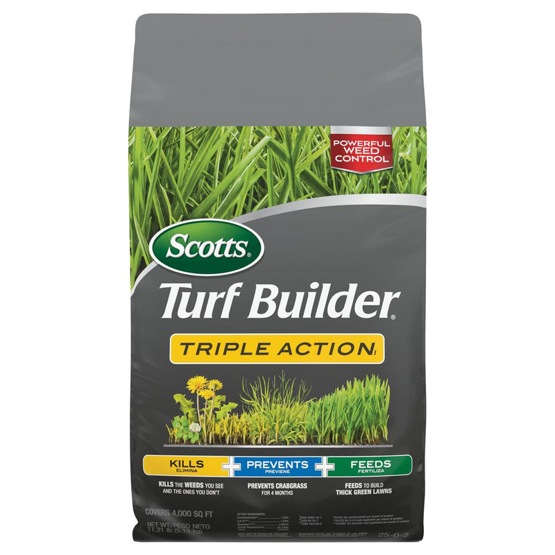 Scotts Turf Builder Triple Action Weed Destroyer & Lawn Fertilizer (4 Pack)