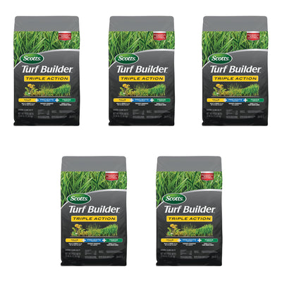 Scotts Turf Builder 3in1 Weed Slayer & Lawn Fertilizer for 12,000 Sq Ft (5 Pack)