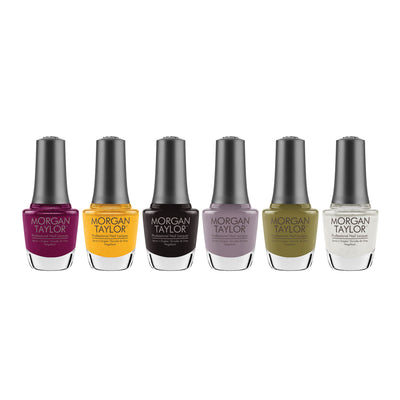 Morgan Taylor Fall 2023 Change of Pace Nail Lacquer Polish Manicure Set 6 Pack