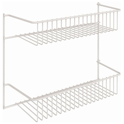 ClosetMaid 2 Tier Door or Wall Mount Rack Organizer for Home and Kitchen, White