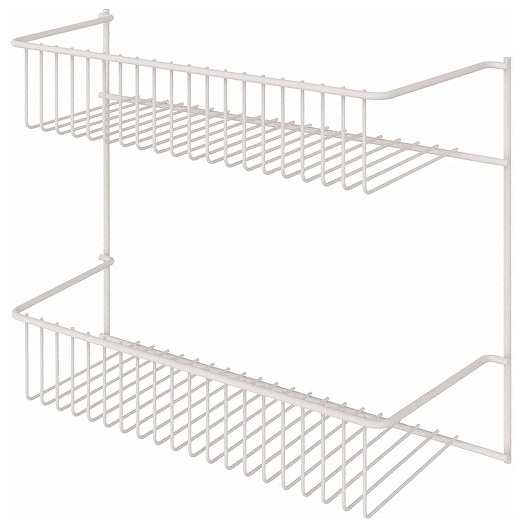 ClosetMaid 2 Tier Door or Wall Mount Rack Organizer for Home and Kitchen, White
