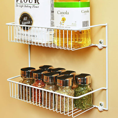 ClosetMaid 2 Tier Door or Wall Mount Rack Organizer for Home and Kitchen, White