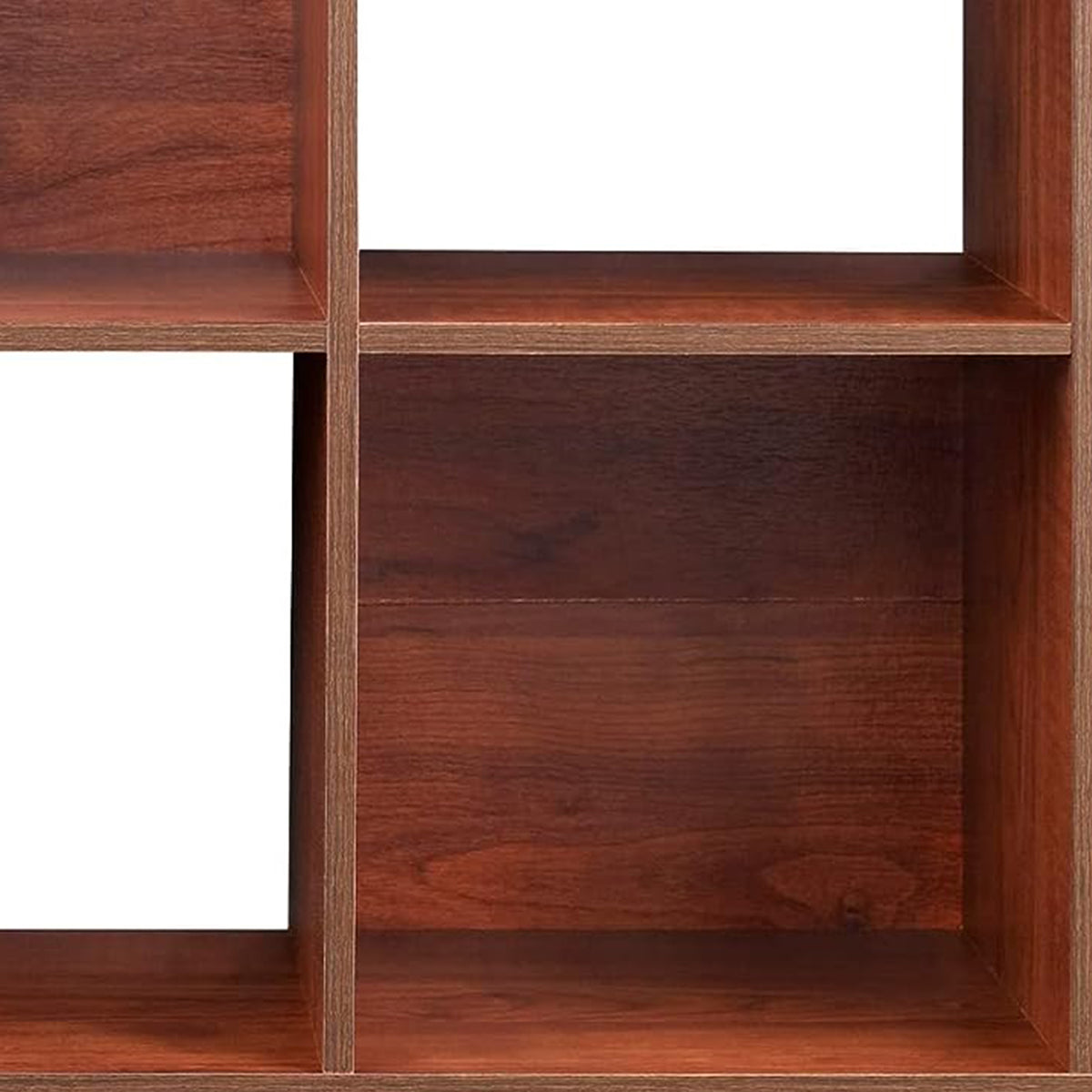 ClosetMaid 6 Cube Cubby Wood Open Bookcase Display Shelf, Dark Cherry (Open Box) - VMInnovations
