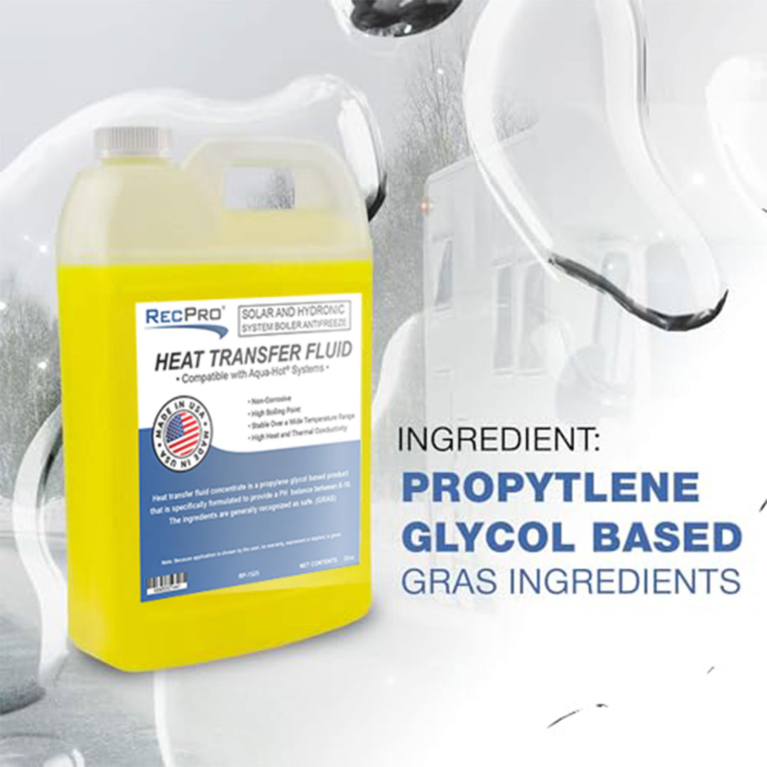 Boiler Antifreeze Compatible w/ Aqua Hot Heating Systems, Non-Toxic (Open Box) - VMInnovations