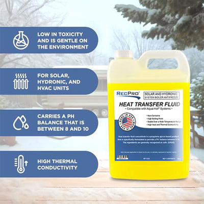 Boiler Antifreeze Compatible w/ Aqua Hot Heating Systems, Non-Toxic (Open Box)