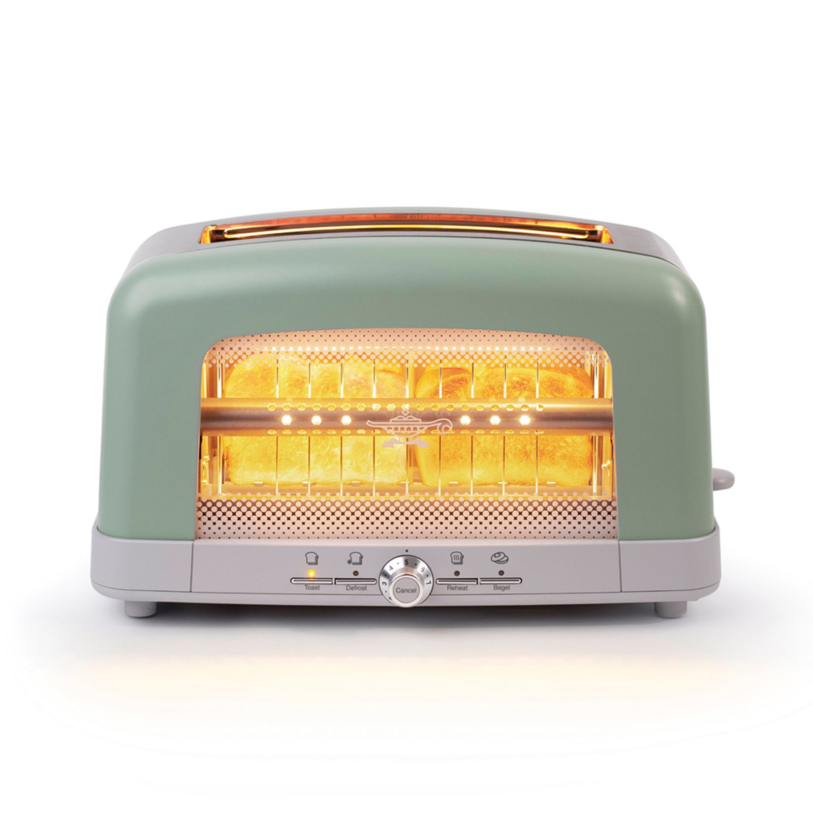 HeatMate Graphite Technology 7 Setting Pop Up Toaster w/3 Functions & Bagel Mode - VMInnovations