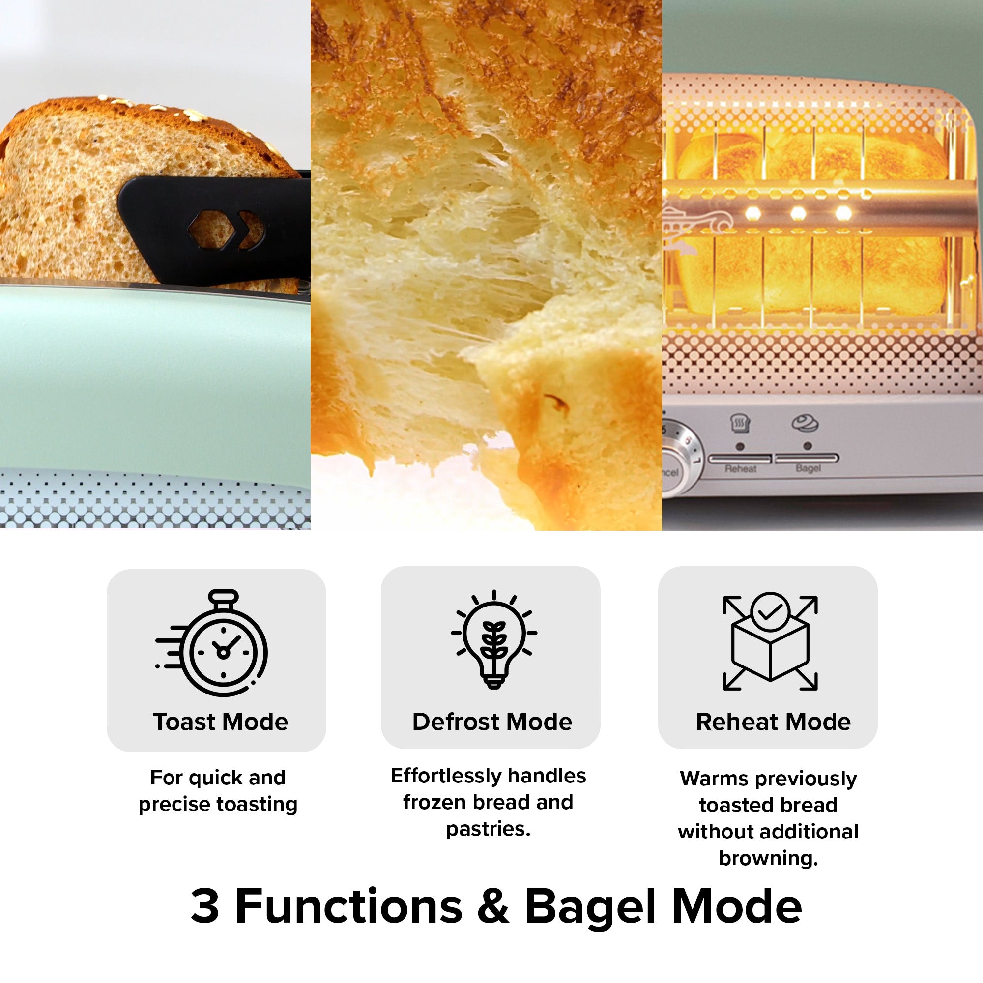 HeatMate Graphite Technology 7 Setting Toaster w/3 Functions(Open Box) - VMInnovations