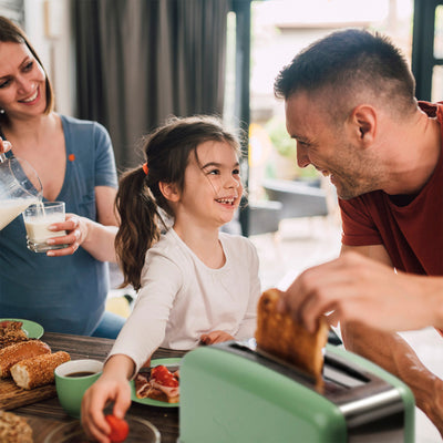 HeatMate Technology 7 Setting Pop Up Toaster w/3 Functions & Bagel Mode (Used) - VMInnovations