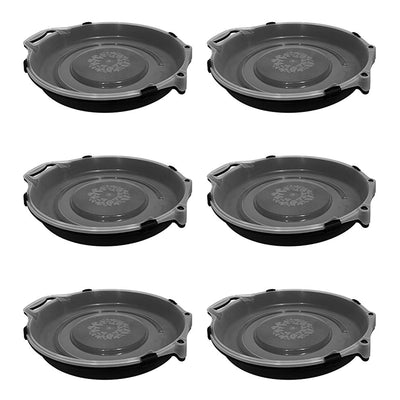 Homz 24 In Seasonal Holiday Christmas Plastic Wreath Storage Box, Black (6 Pack) - VMInnovations