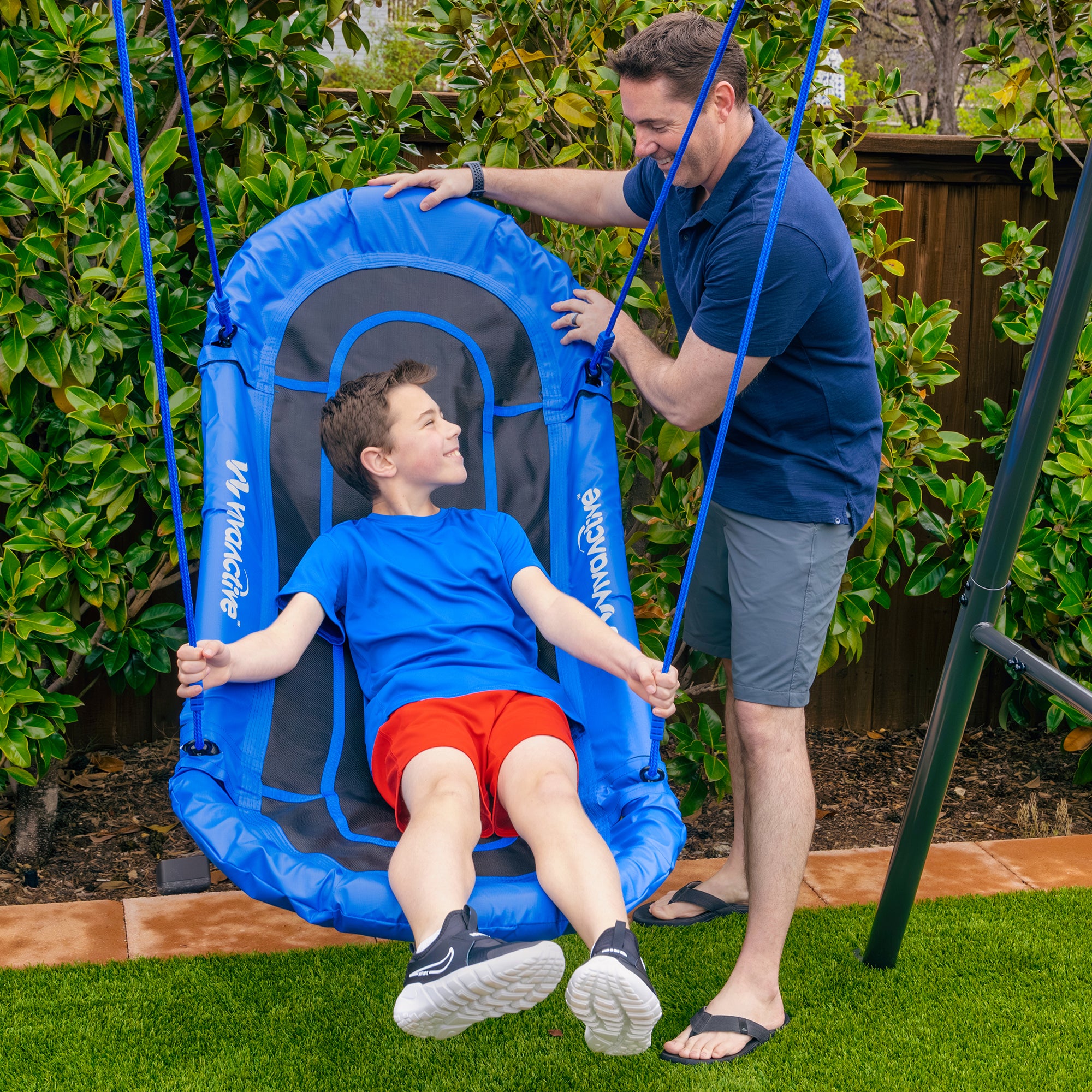 gobaplay Rectangle Swing, 65” x 26” Double Platform, Swingset Frame Not Included - VMInnovations