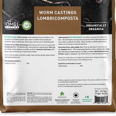 GAIA GREEN 30 Liters All Purpose Worm Castings Powder for Improved Soil Quality