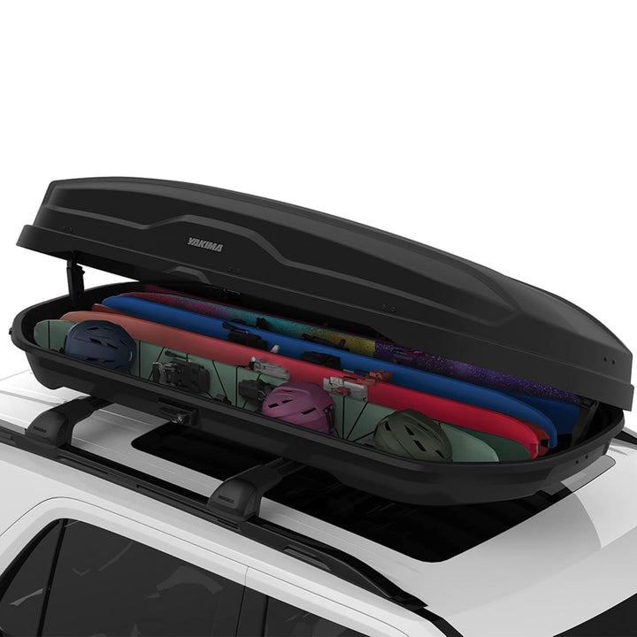 Yakima NX 18 Cubic Ft Travel Vehicle Rooftop Cargo Carrier Box, Black (Open Box)