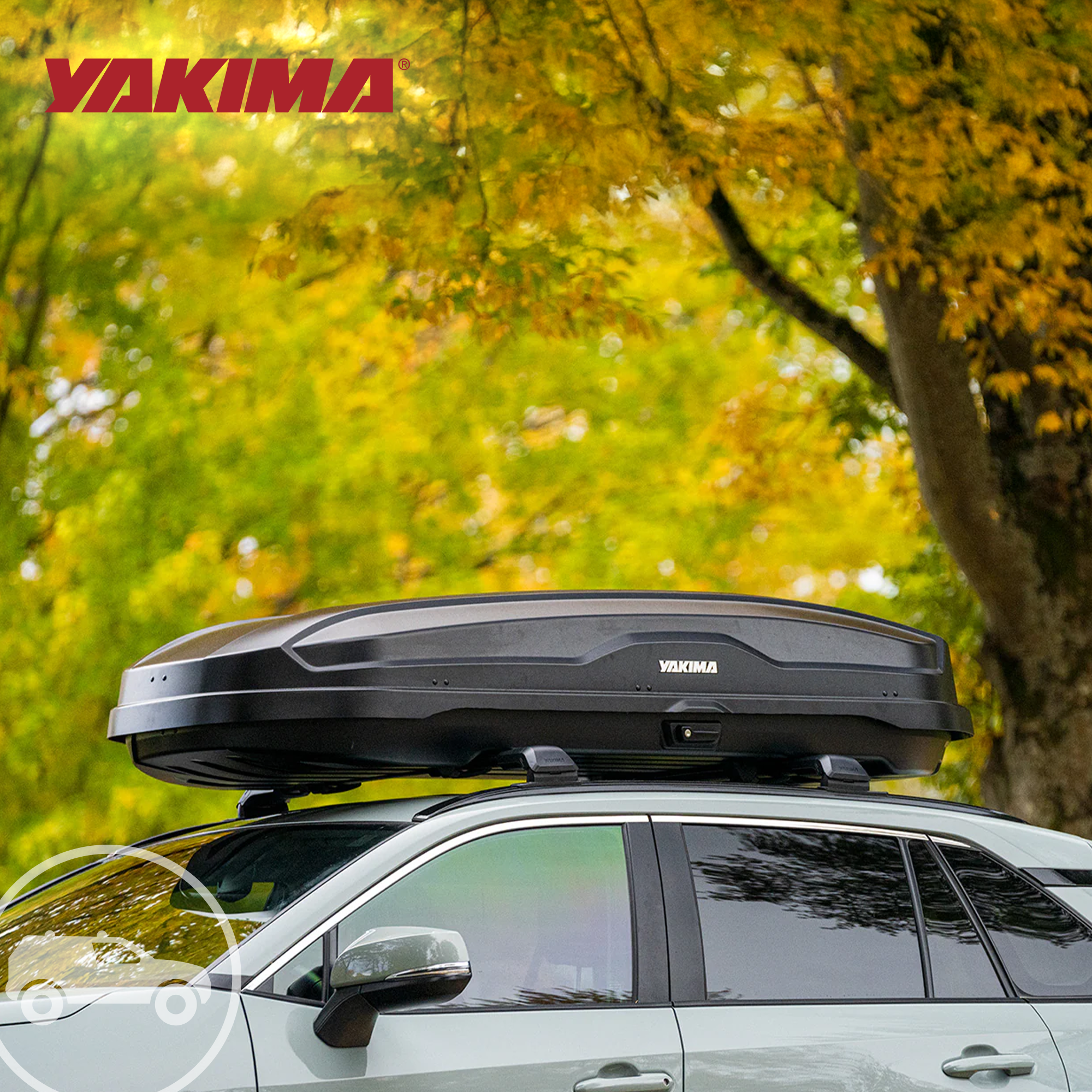 Yakima NX 18 Cubic Ft Travel Vehicle Rooftop Cargo Carrier Box, Black (Open Box) - VMInnovations
