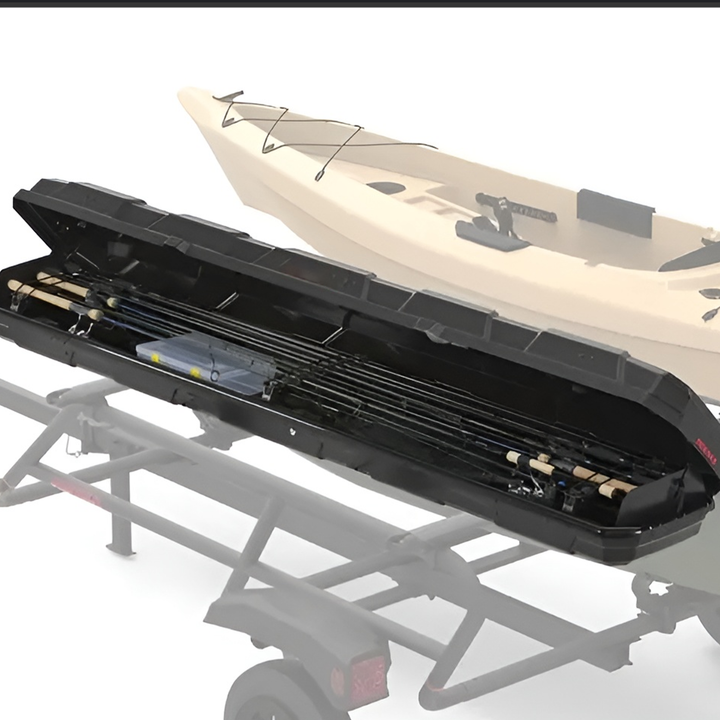 Yakima Rooftop Fishing Rod Box with Rod Shields and Retention Straps (Open Box)