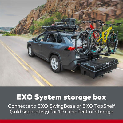 Yakima EXO GearLocker 10 Cu Ft Vehicle Roof Rack Cargo Box for EXO SwingBase