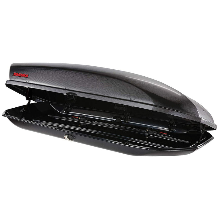 Yakima SkyBox Carbonite 12 Rooftop Cargo Box, Fits StreamLine Crossbar, Black