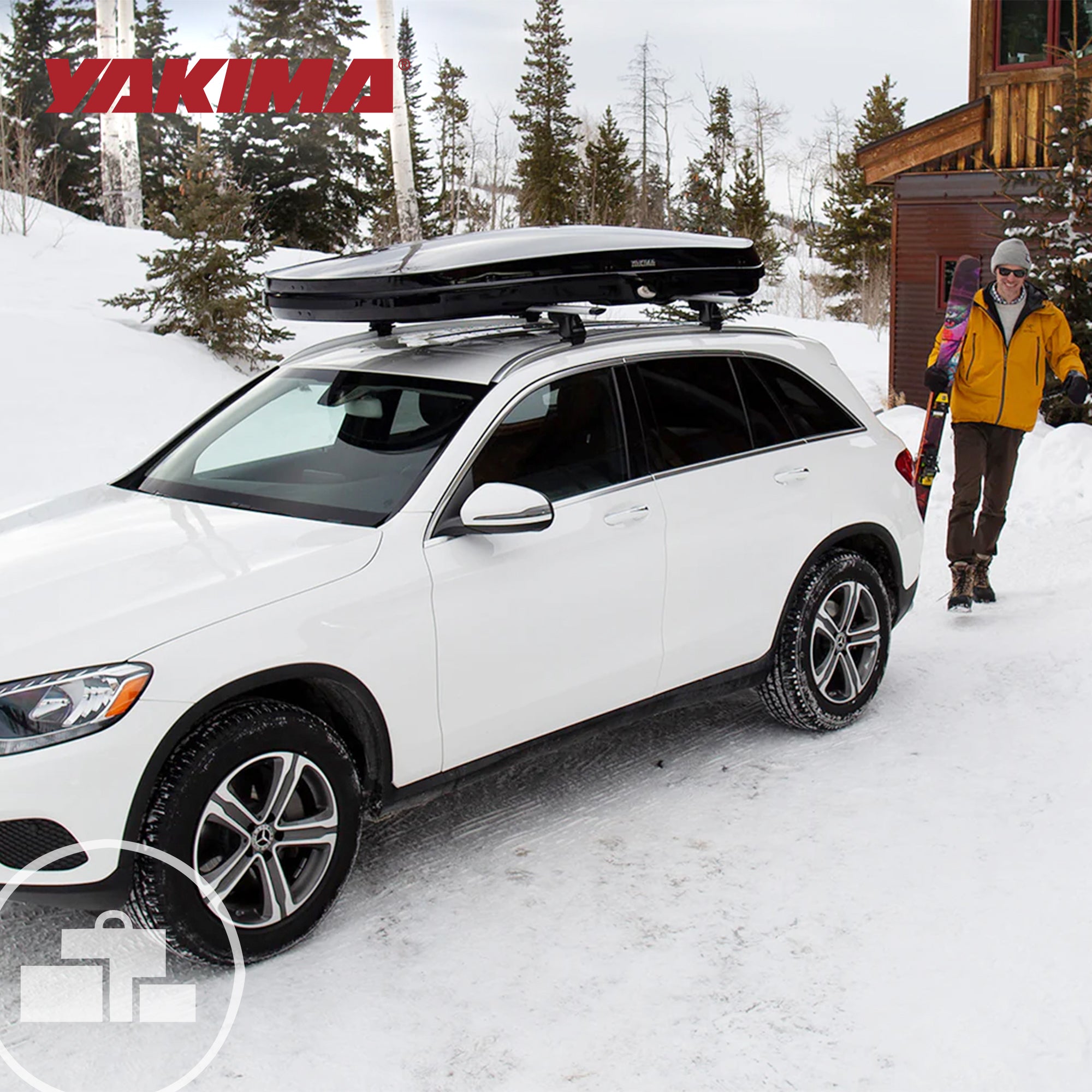 Yakima Rooftop Cargo Box Low Profile Hard Roof Storage Carrier (Damaged) - VMInnovations