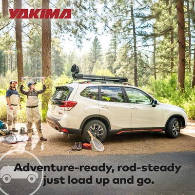 Yakima DoubleHaul Customizable Rooftop Fly Rod Carrier, Fits Yakima Crossbars - VMInnovations