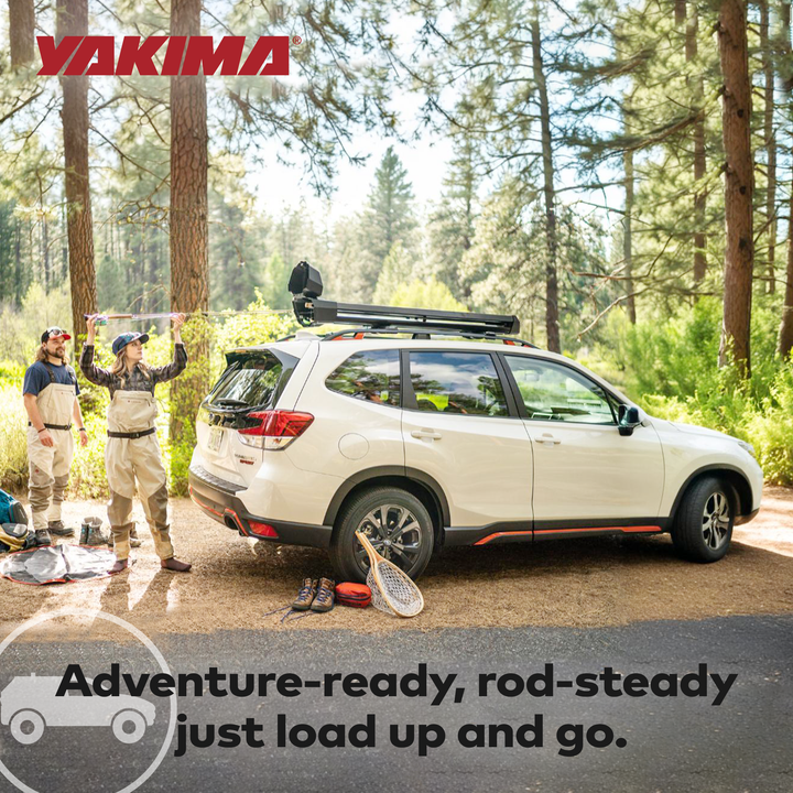 Yakima DoubleHaul Customizable Rooftop Fly Rod Carrier, Fits Yakima Crossbars