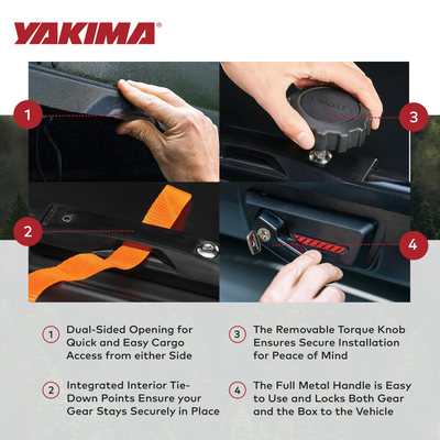 Yakima NX 16 Vehicle Rooftop Cargo Carrier Box, Fits StreamLine (For Parts) - VMInnovations