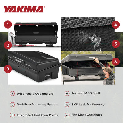 Yakima 10 Cubic ft. Vehicle Cargo Box w/Universal Mounting Hardware (For Parts) - VMInnovations