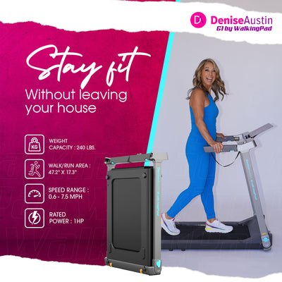 Lifesmart Denise Austin G1 WalkingPad Foldable Treadmill Supports Up To 240 Lbs - VMInnovations