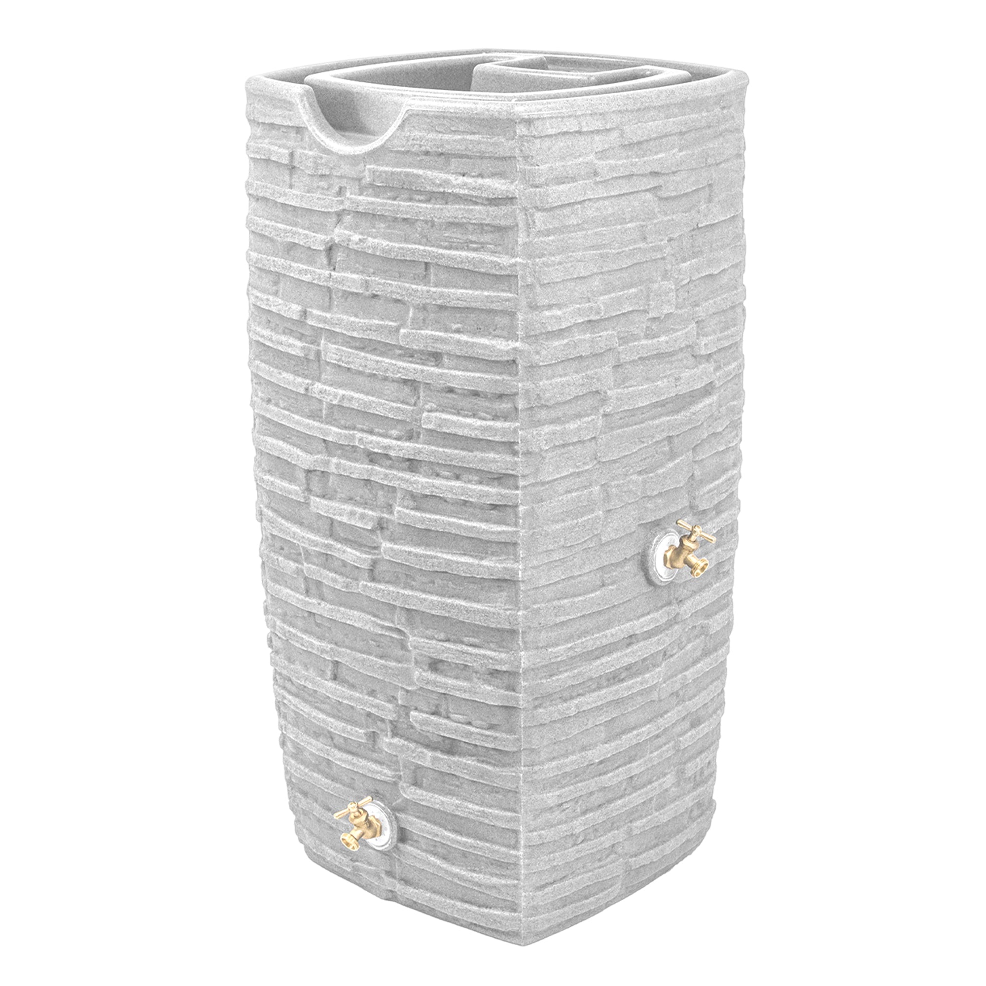 Good Ideas Impressions 50 Gal Rain Saver w/Spigots, Light Granite (Open Box) - VMInnovations