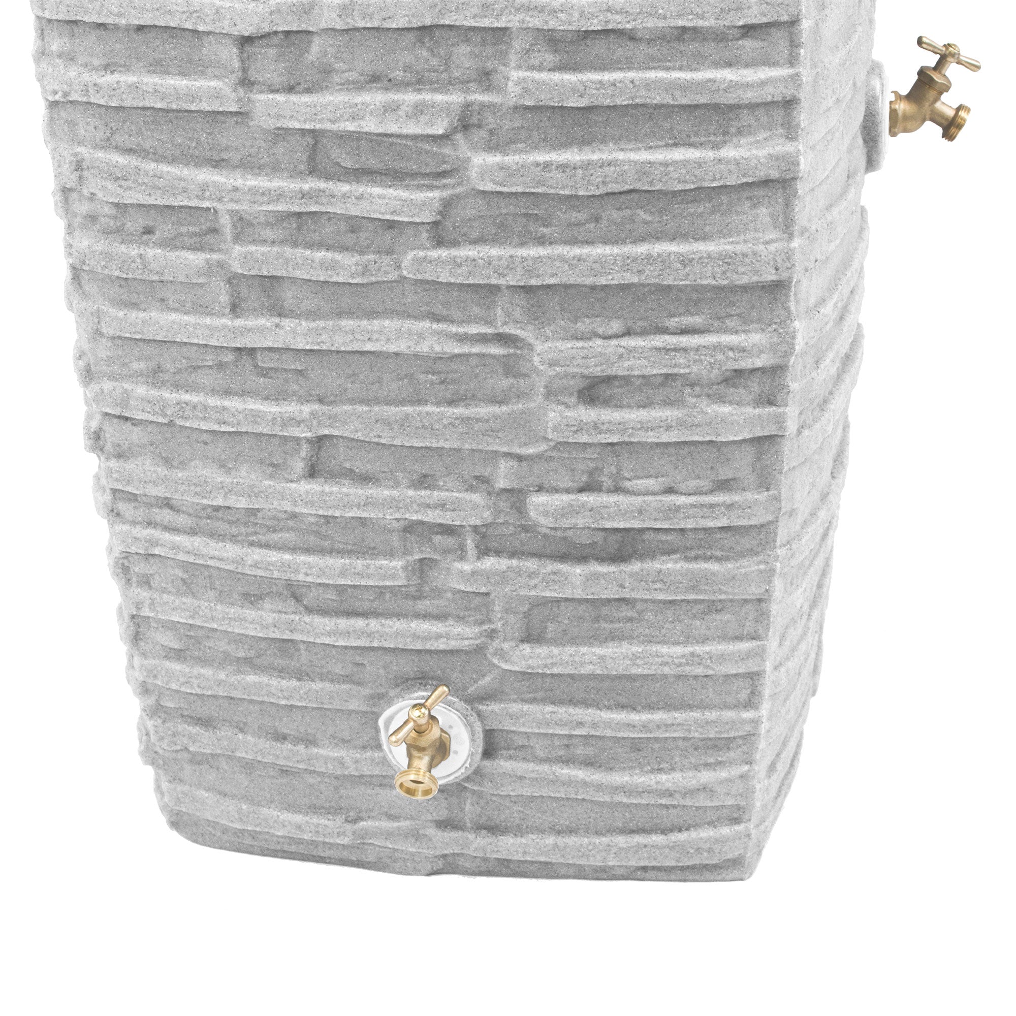 Good Ideas Impressions Riverwalk 50 Gal Rain Saver w/Spigots,Light Granite(Used) - VMInnovations