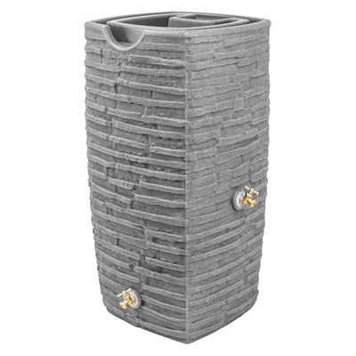 Good Ideas Impressions Riverwalk 50 Gal Rain Saver with Spigots (For Parts) - VMInnovations