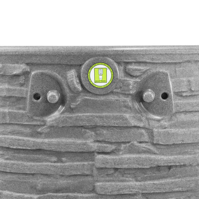 Good Ideas Impressions Riverwalk 50 Gallon Rain Barrel, Dark Granite & 50' Hose