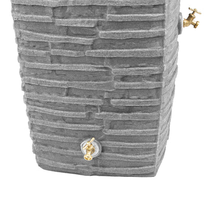 Good Ideas Impressions Riverwalk 50 Gal Rain Saver with Spigots (For Parts) - VMInnovations