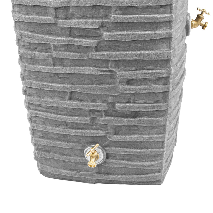 Good Ideas Impressions Riverwalk 50 Gal Rain Saver with Spigots (For Parts)