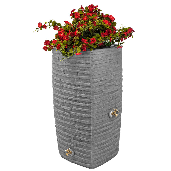 Good Ideas Impressions Riverwalk 50 Gal Rain Saver with Spigots (For Parts)