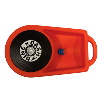 Dakota 283 Dine N Dash Large Pets Feeding and Watering System with Lid, Orange - VMInnovations