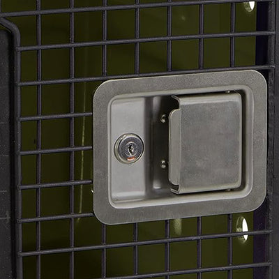 Dakota G3 Small Easy To Clean Dog Kennel w/ Handle & Latching Door, Olive (Used) - VMInnovations