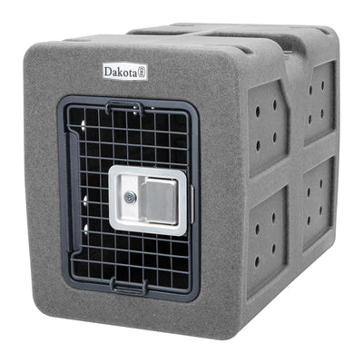 Dakota 283 G3 Easy To Clean Kennel w/ Handle & Latching Door,Granite (Open Box) - VMInnovations