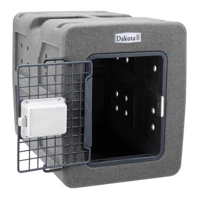 Dakota 283 G3 Easy To Clean Kennel w/ Handle & Latching Door,Granite (Open Box) - VMInnovations