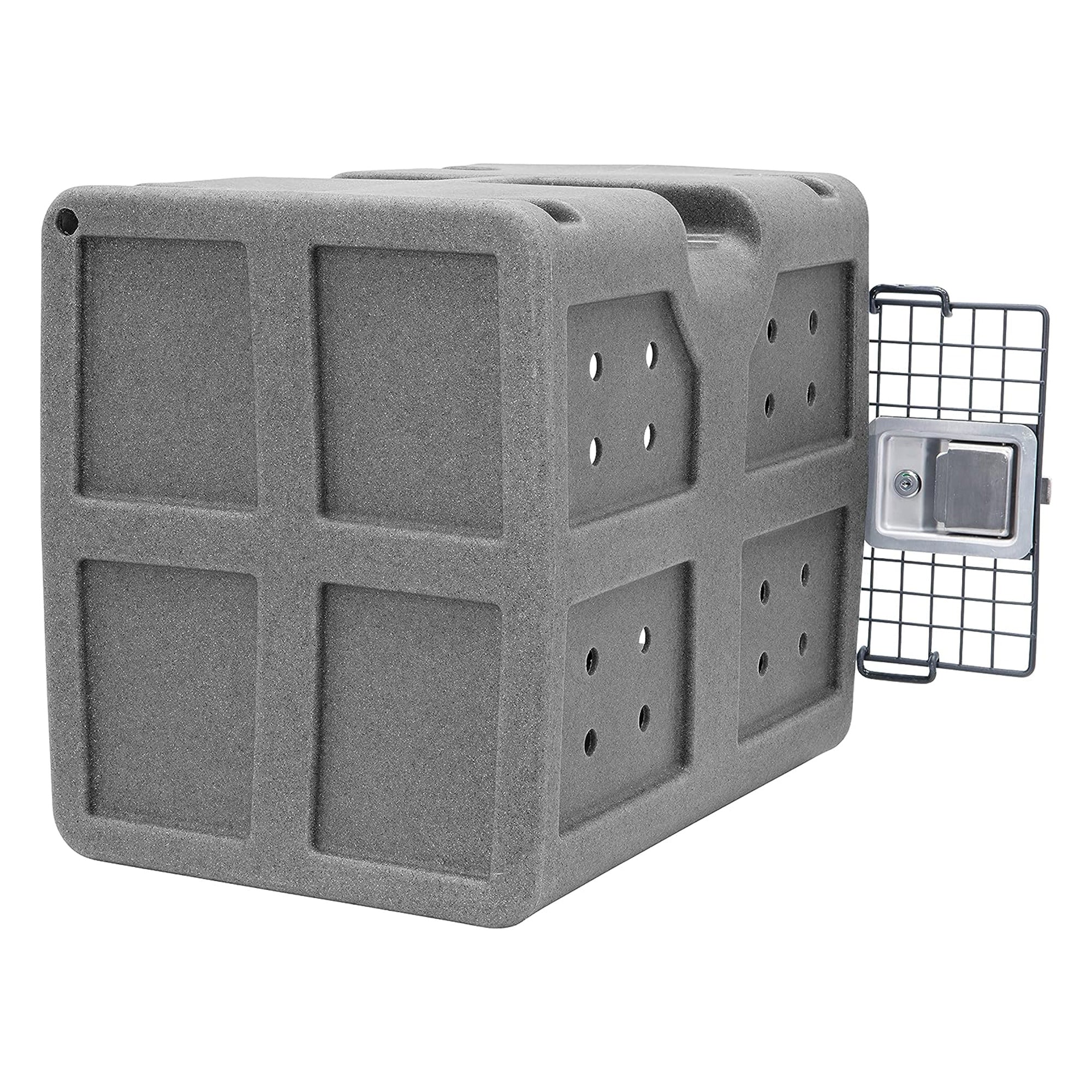 Dakota 283 G3 Easy To Clean Kennel w/ Handle & Latching Door,Granite (Open Box) - VMInnovations