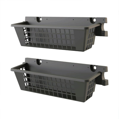 Suncast 8 Pack 25 x 7.25 Inch Resin Basket Accessory for Outdoor Shed, Black