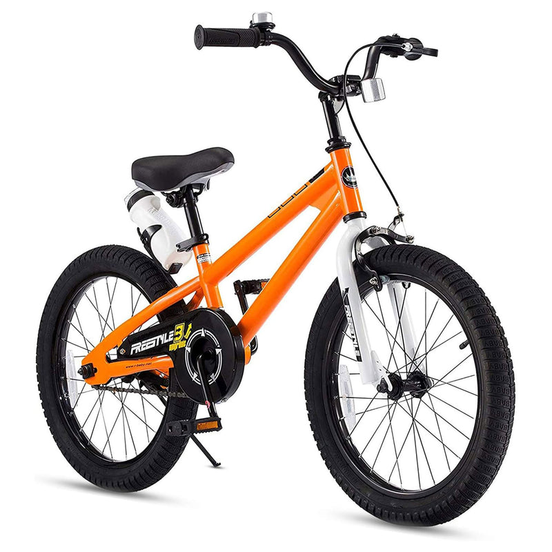 RoyalBaby Freestyle 18 Inch Kids Bike with Kickstand for Ages 5 to 9, Orange