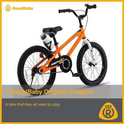 RoyalBaby 18 In Kids Bike with Kickstand for Ages 5 to 9, Orange (Open Box) - VMInnovations