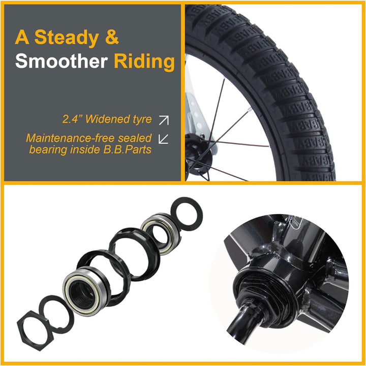 RoyalBaby Freestyle 18 Inch Kids Bike with Kickstand for Ages 5 to 9 (For Parts)