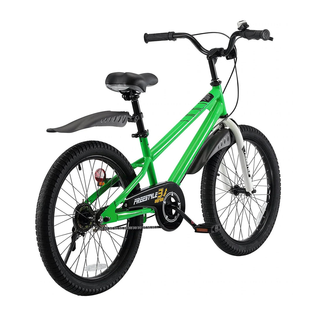 RoyalBaby Freestyle Kids 20" Bike w/Kickstand, Bell & Reflectors,Green(Open Box)