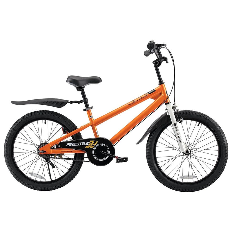 RoyalBaby Freestyle 20 Inch Kids Bicycle with Kickstand and Water Bottle, Orange