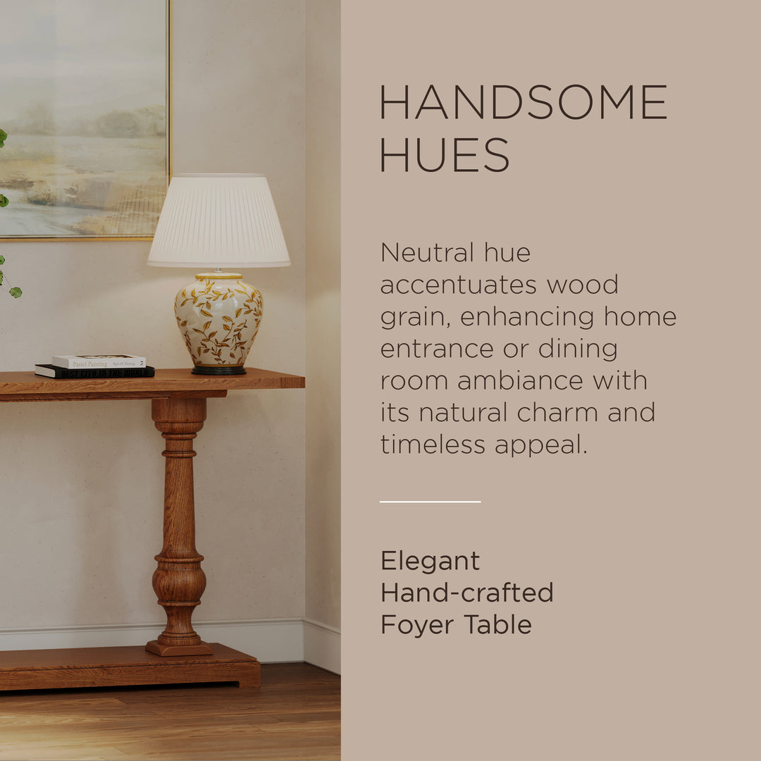Maven Lane Arthur Wooden Console Table in Antiqued Natural Finish (Open Box)