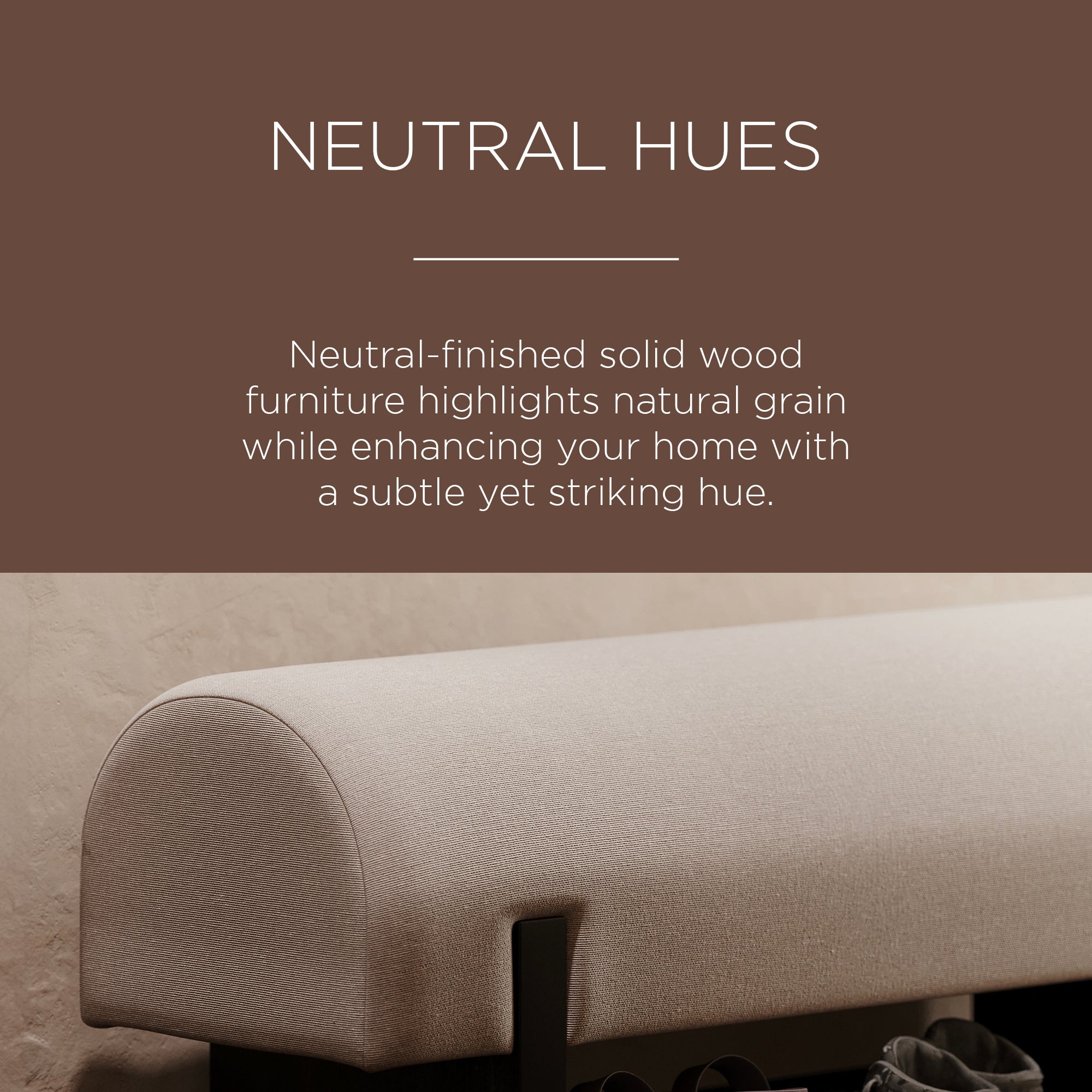 Maven Lane Juno Modern Upholstered Wooden Bench in Refined Black Finish - VMInnovations