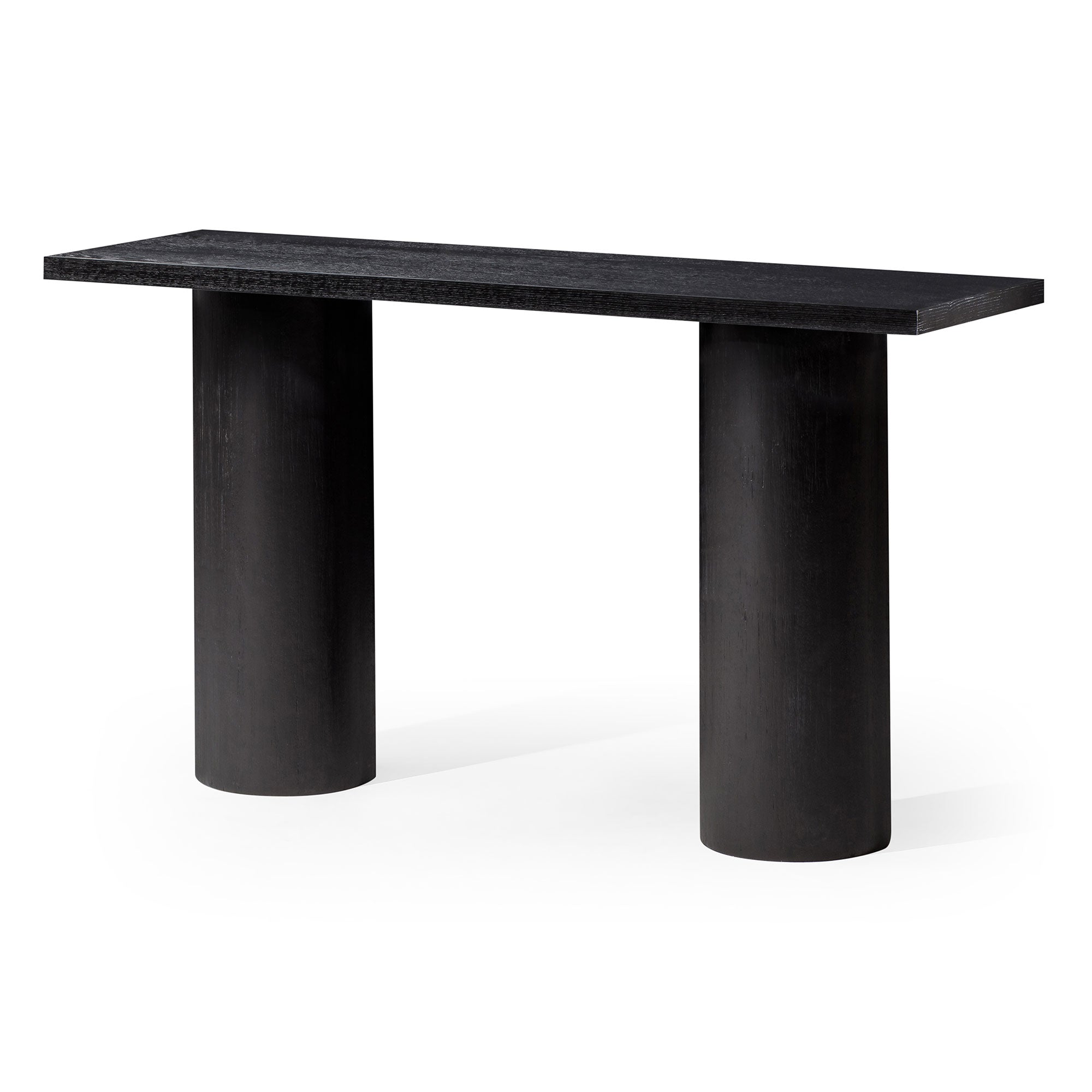 Maven Lane Lana Wooden Console Table in Refined Black Finish (Open Box)